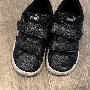 Puma Kids Sparkly Black Sneakers
